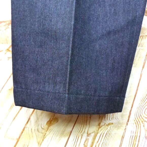 Edwin Jeans Men 33 (30X31) Blue Wide Leg Relaxed Pleated Chino Trouser Y2K Japan - Picture 5 of 13